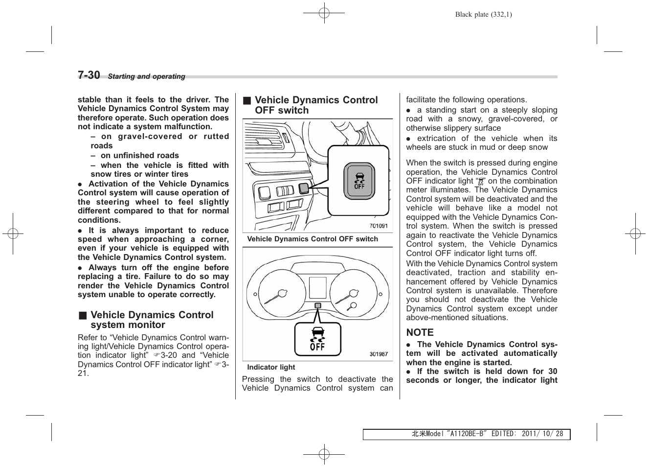Subaru 2012 Impreza User Manual | Page 306 / 447