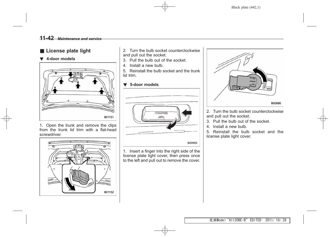 Subaru 2012 Impreza User Manual | Page 396 / 447