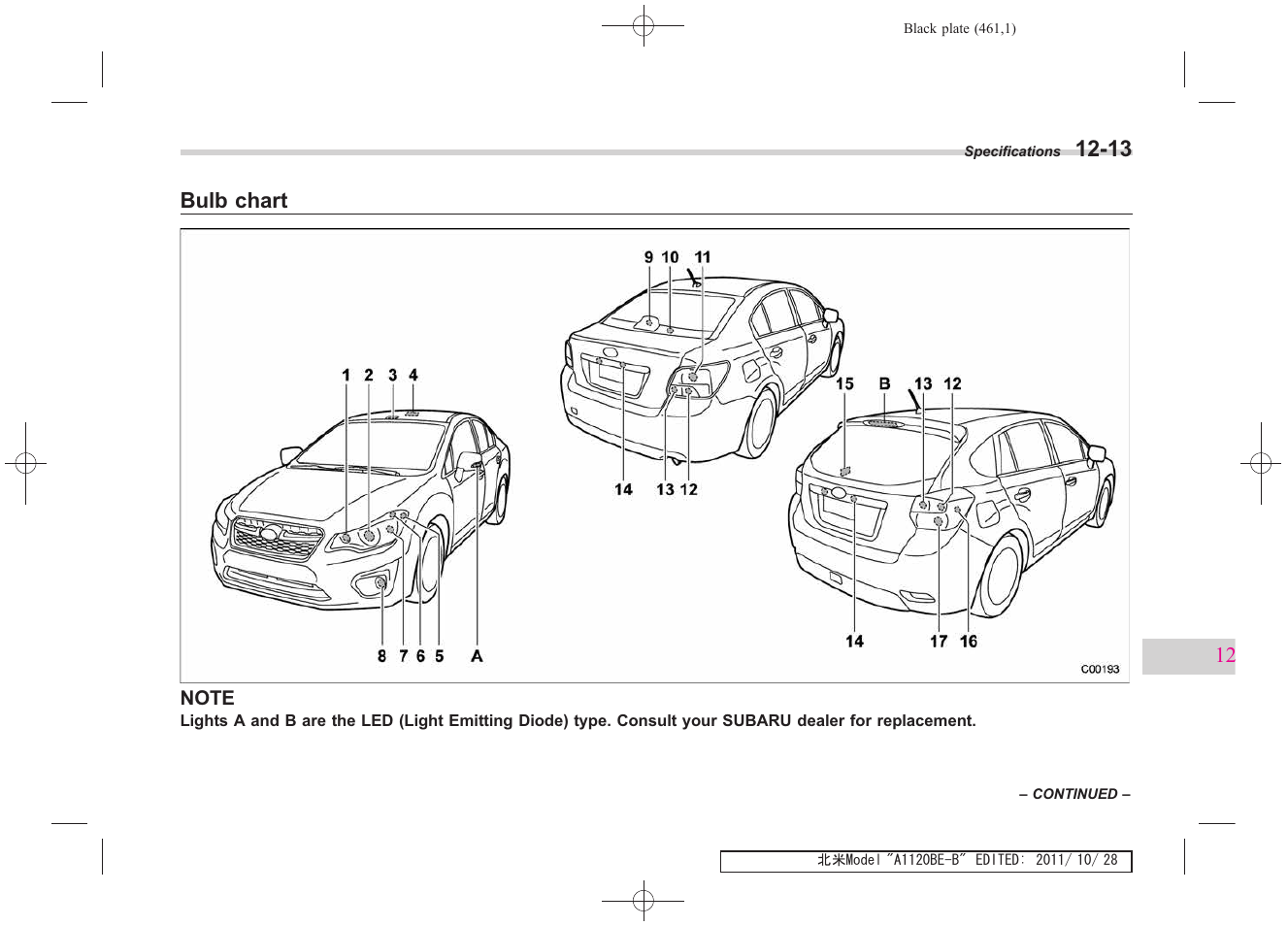 Subaru 2012 Impreza User Manual | Page 413 / 447