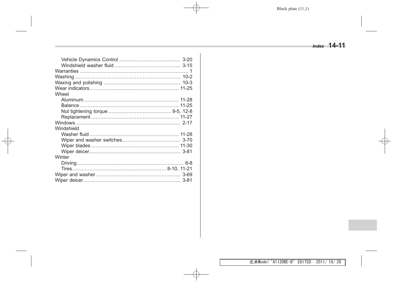 Subaru 2012 Impreza User Manual | Page 445 / 447