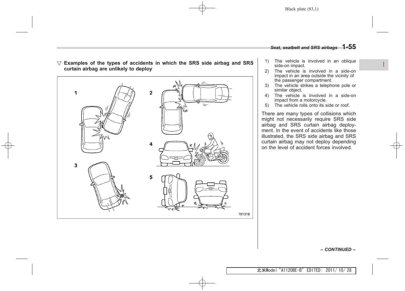 Subaru 2012 Impreza User Manual | Page 83 / 447
