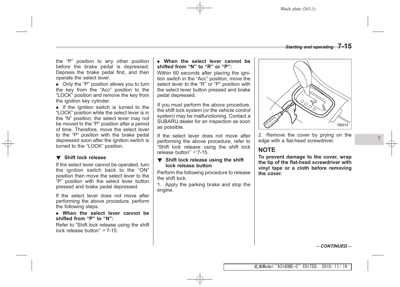 Subaru 2011 Tribeca User Manual | Page 416 / 580