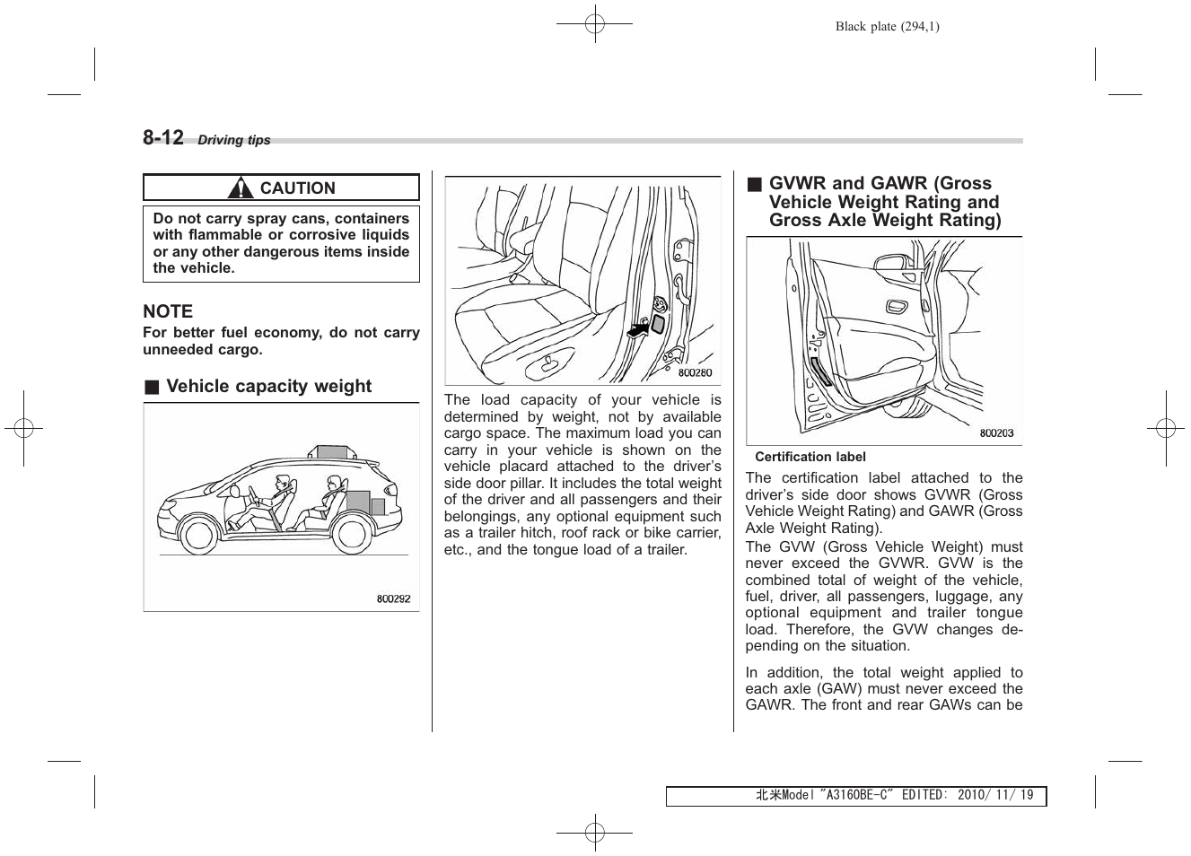 Subaru 2011 Tribeca User Manual | Page 447 / 580