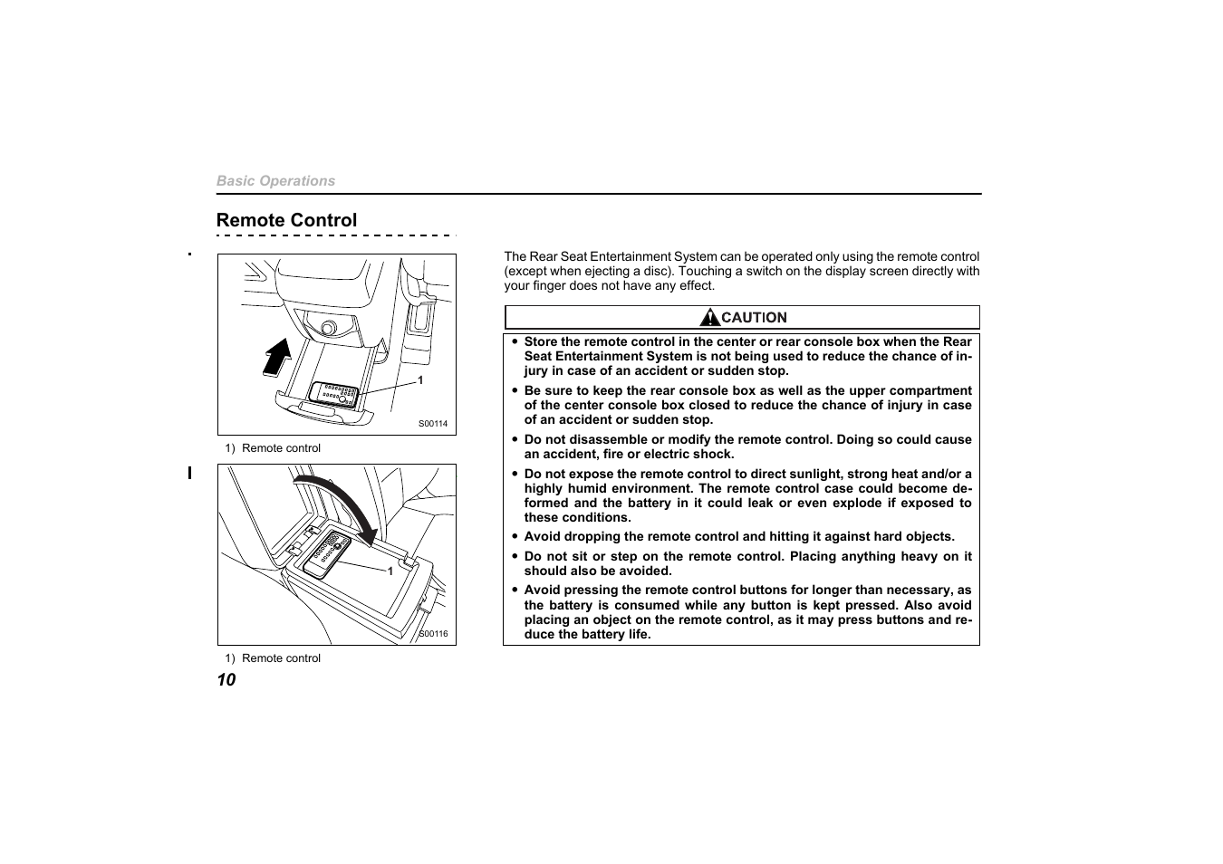 Remote control | Subaru 2011 Tribeca User Manual | Page 84 / 580