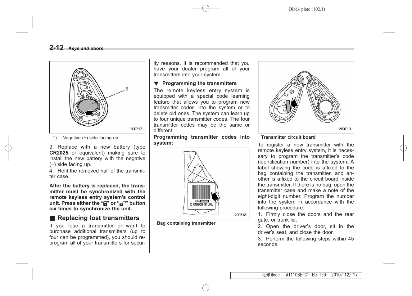 Subaru 2011 Impreza WRX User Manual | Page 102 / 459