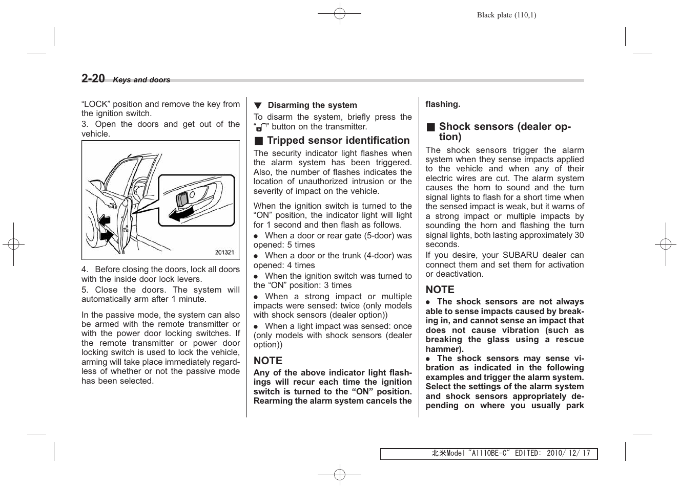 Subaru 2011 Impreza WRX User Manual | Page 110 / 459