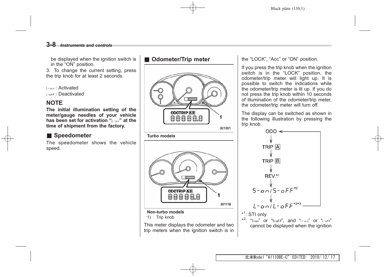 Subaru 2011 Impreza WRX User Manual | Page 128 / 459