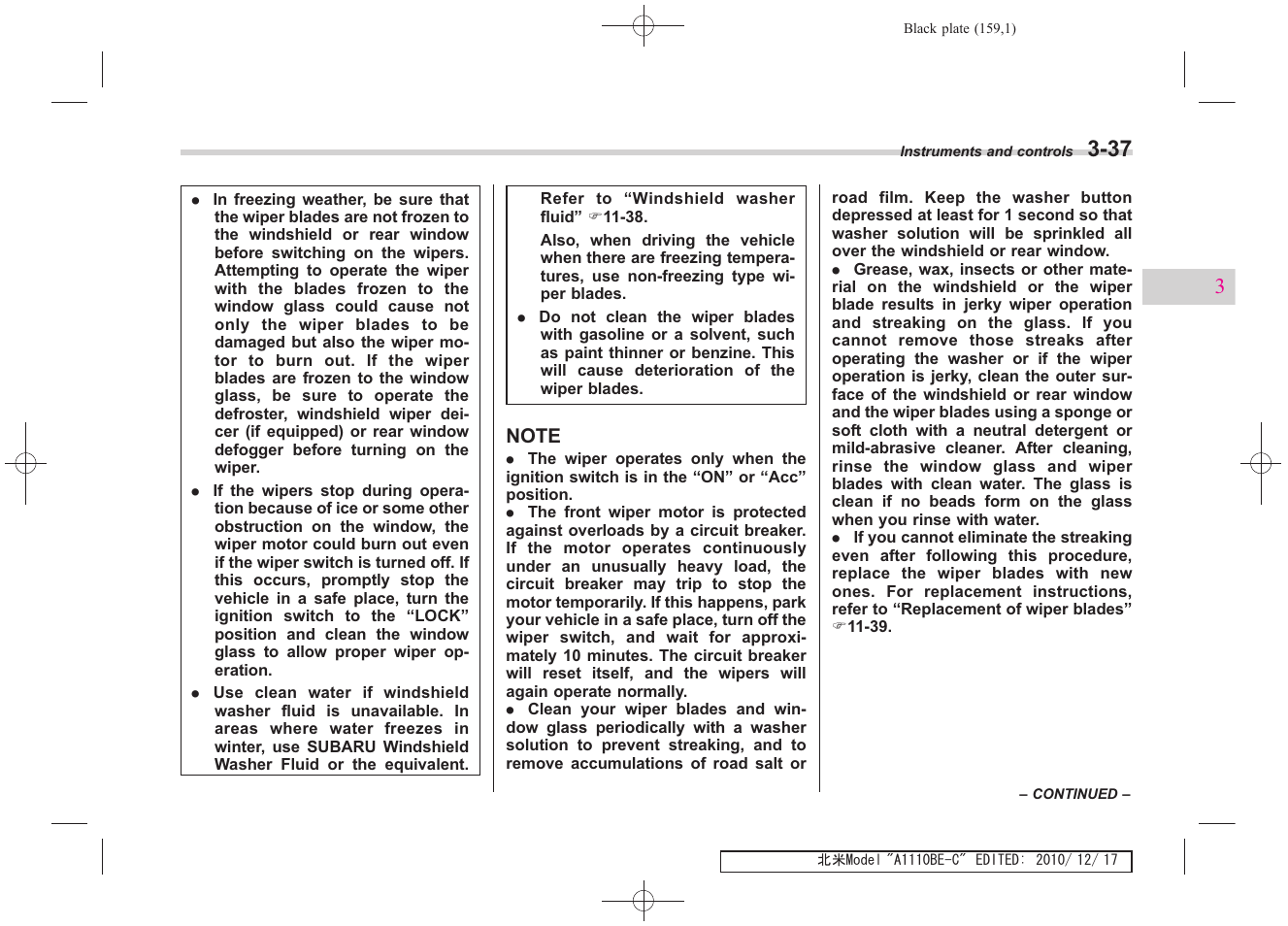 Subaru 2011 Impreza WRX User Manual | Page 157 / 459