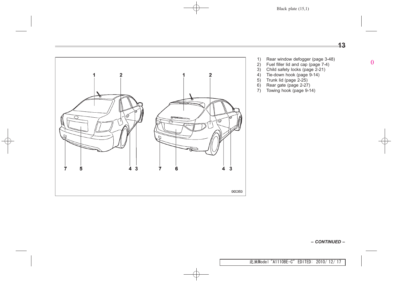 Subaru 2011 Impreza WRX User Manual | Page 17 / 459