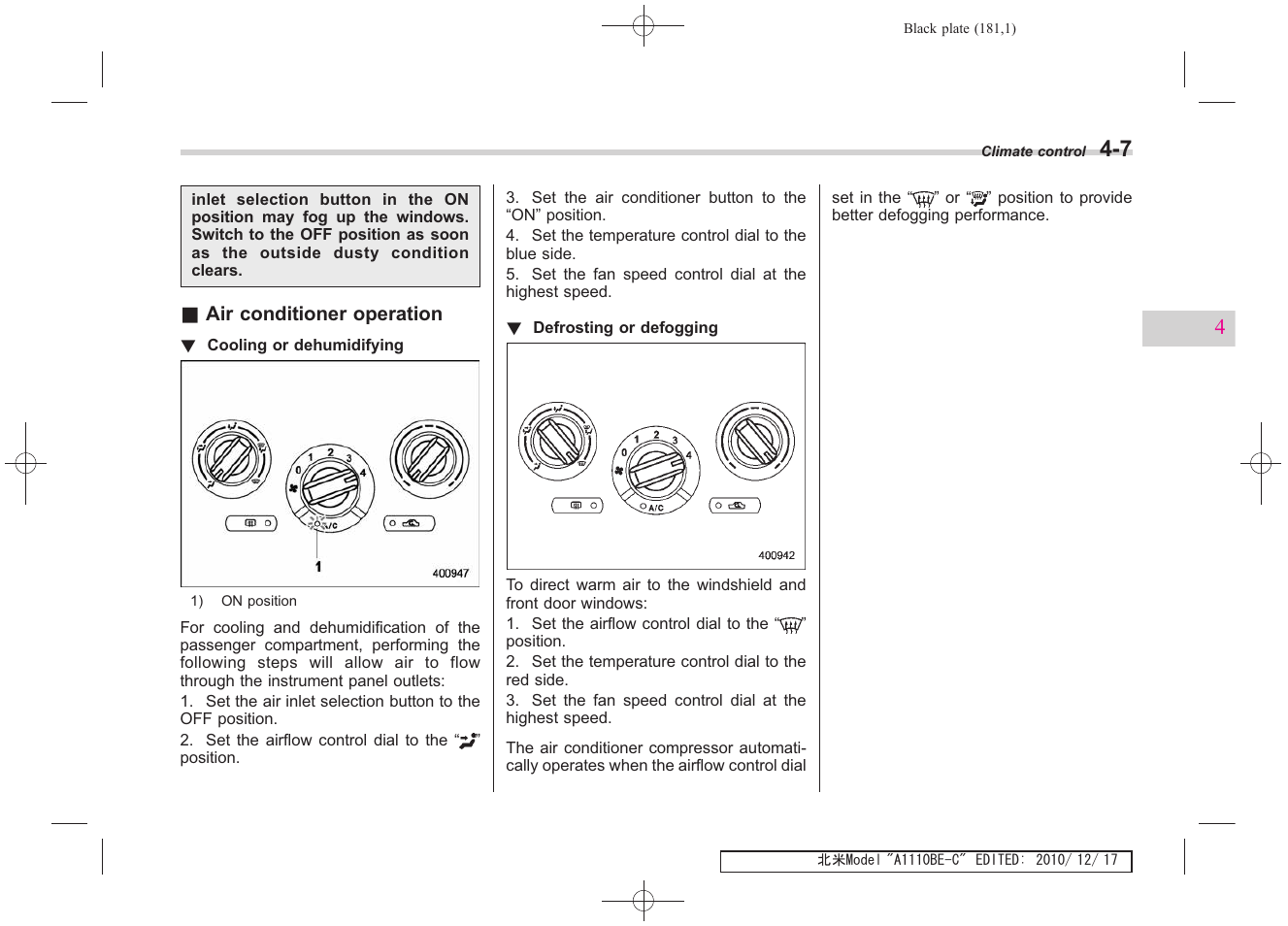 Subaru 2011 Impreza WRX User Manual | Page 179 / 459