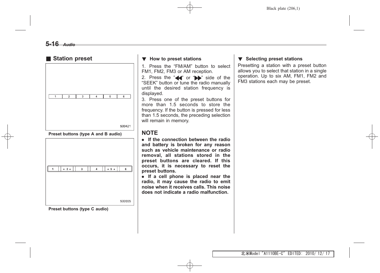 Subaru 2011 Impreza WRX User Manual | Page 204 / 459