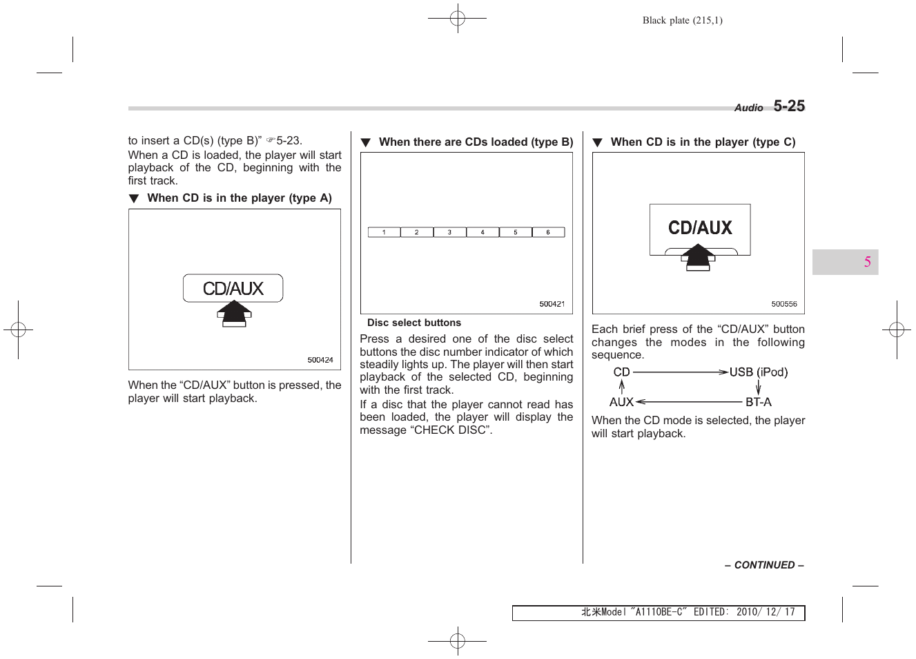 Subaru 2011 Impreza WRX User Manual | Page 213 / 459