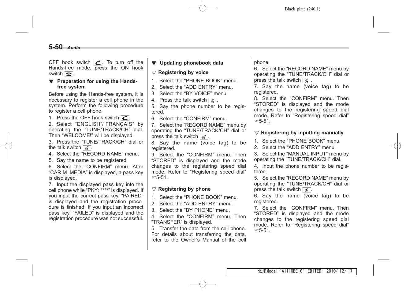 Subaru 2011 Impreza WRX User Manual | Page 238 / 459