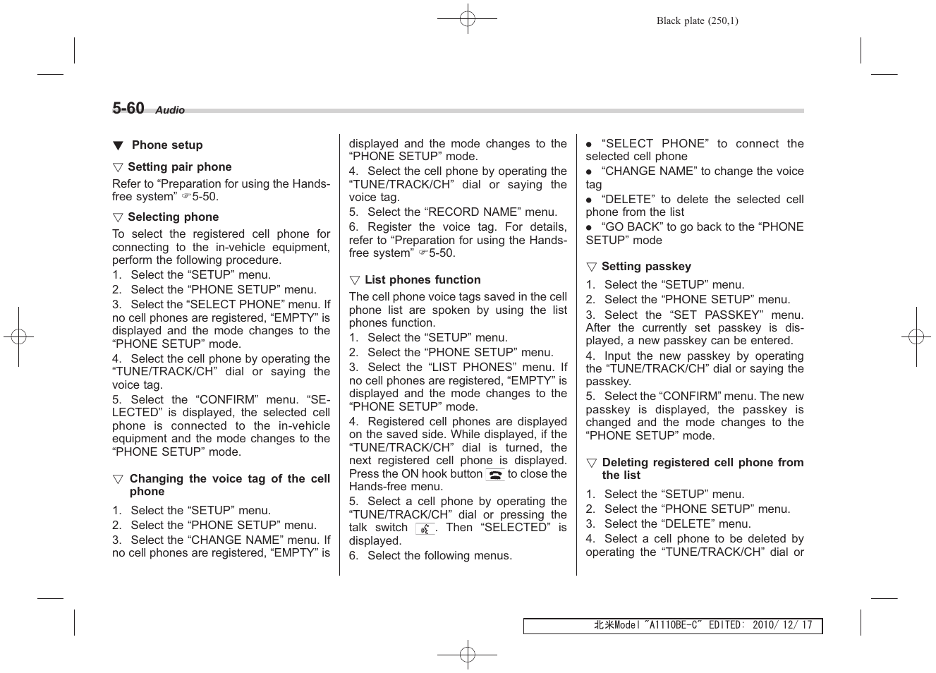 Subaru 2011 Impreza WRX User Manual | Page 248 / 459