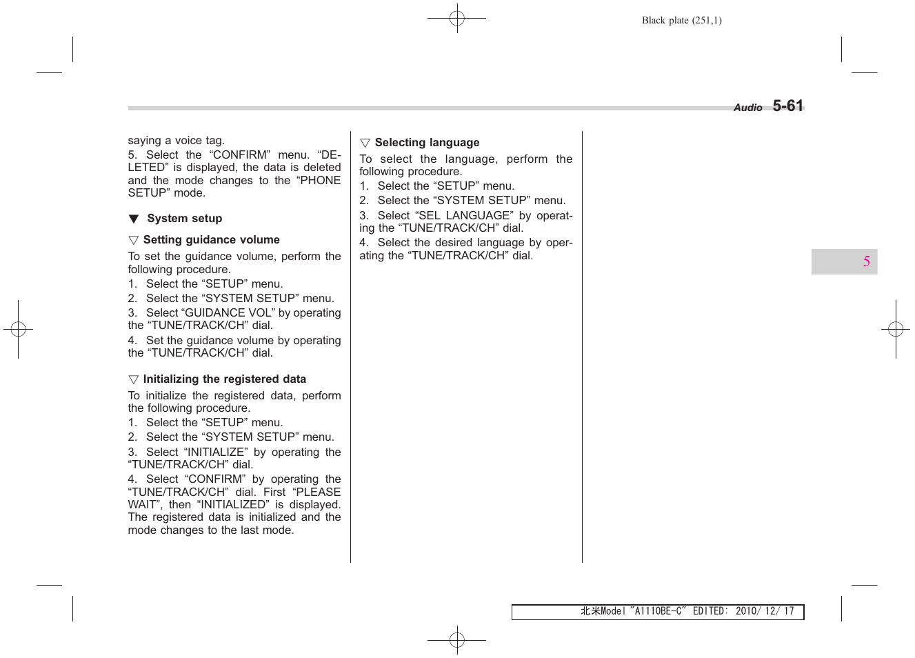 Subaru 2011 Impreza WRX User Manual | Page 249 / 459