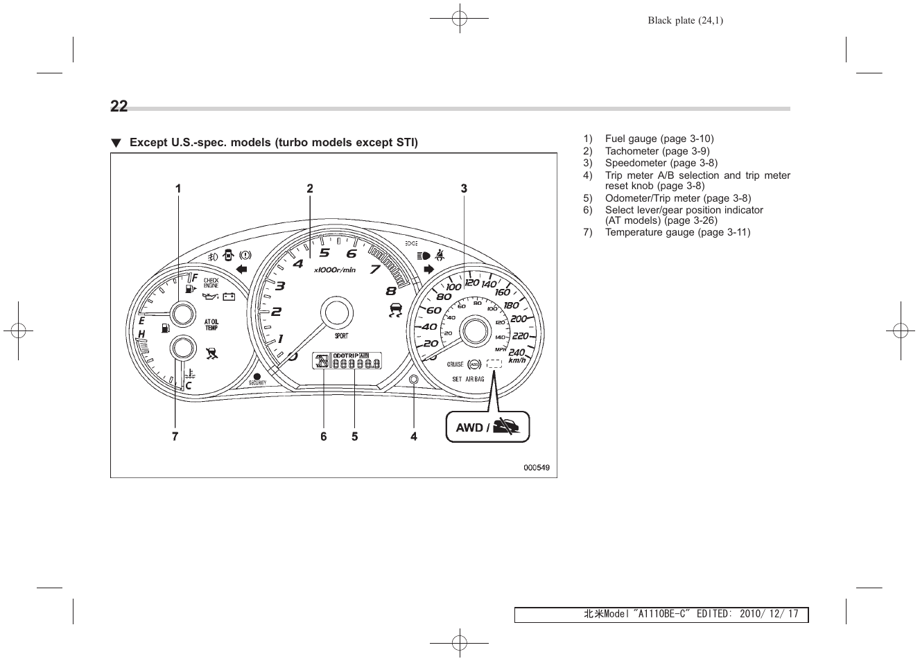 Subaru 2011 Impreza WRX User Manual | Page 26 / 459