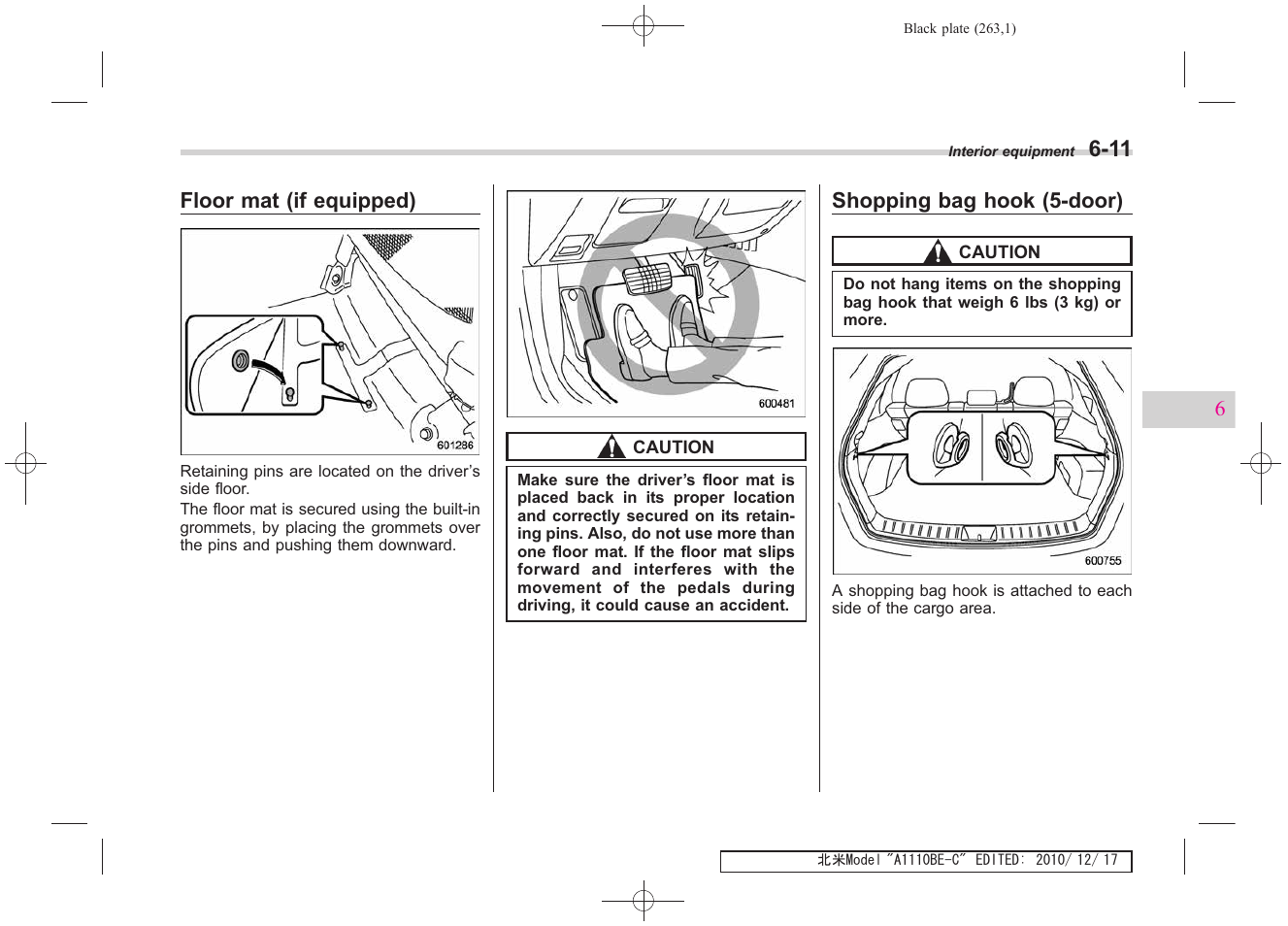 Subaru 2011 Impreza WRX User Manual | Page 261 / 459