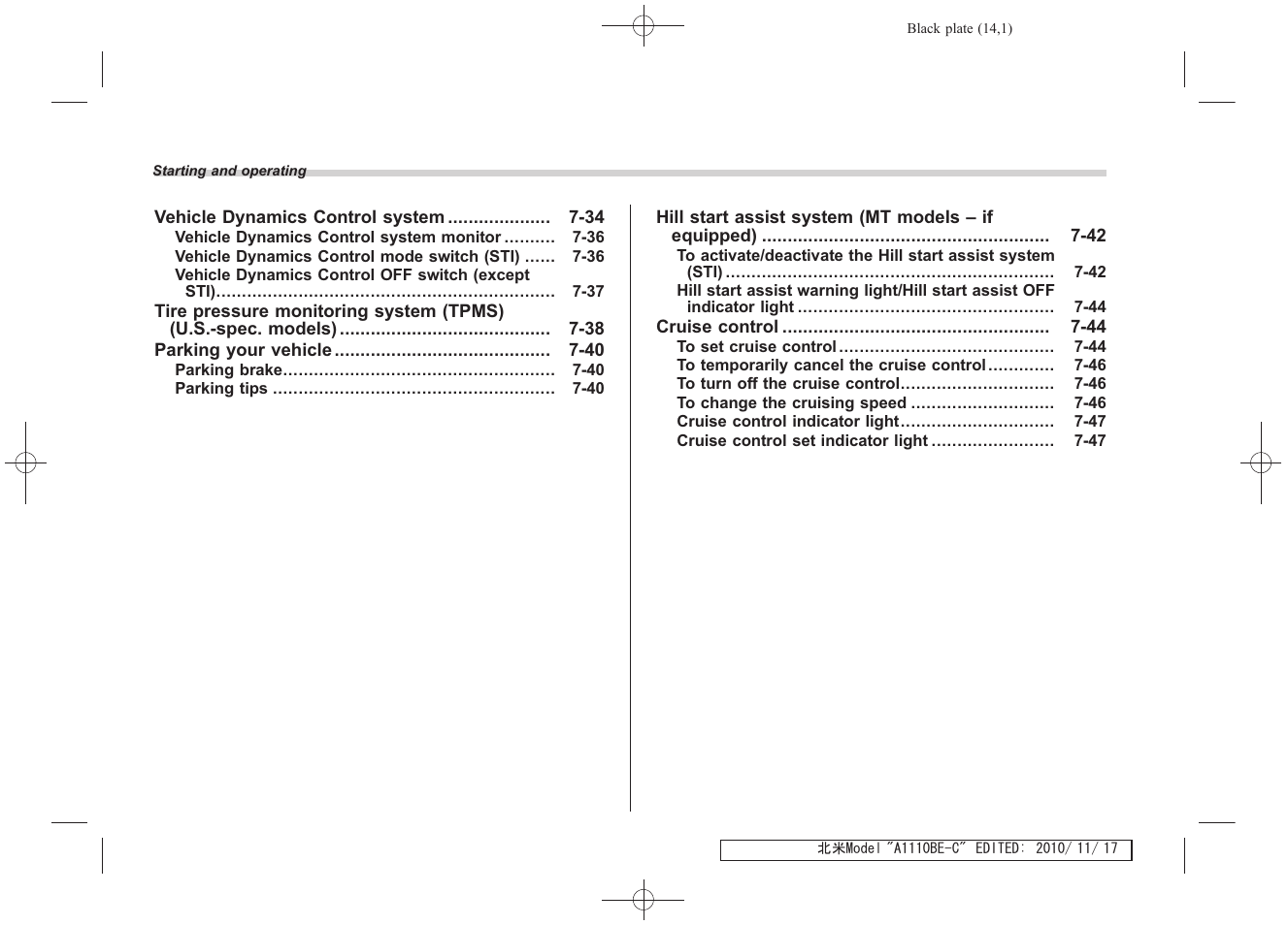 Subaru 2011 Impreza WRX User Manual | Page 266 / 459