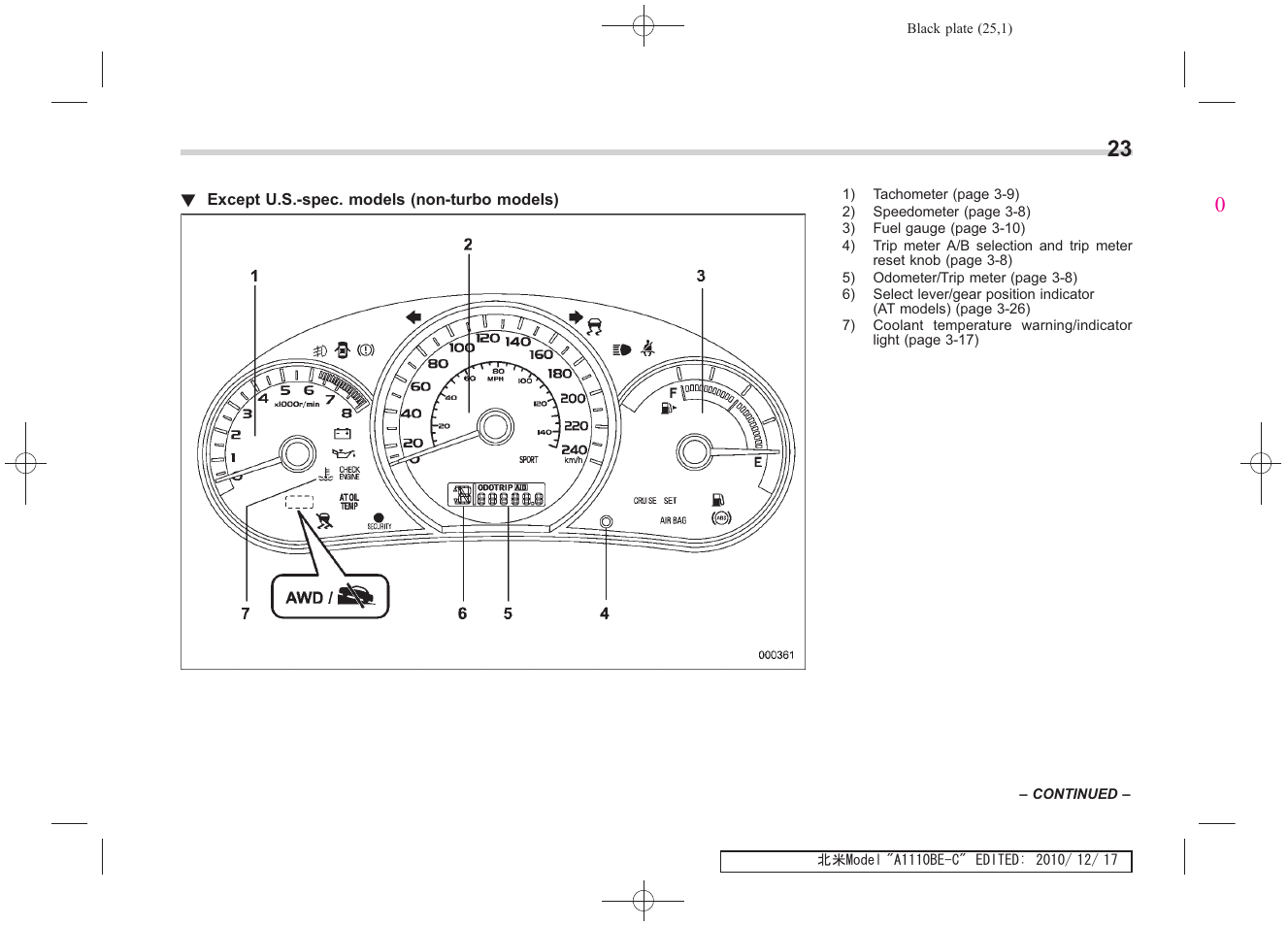 Subaru 2011 Impreza WRX User Manual | Page 27 / 459