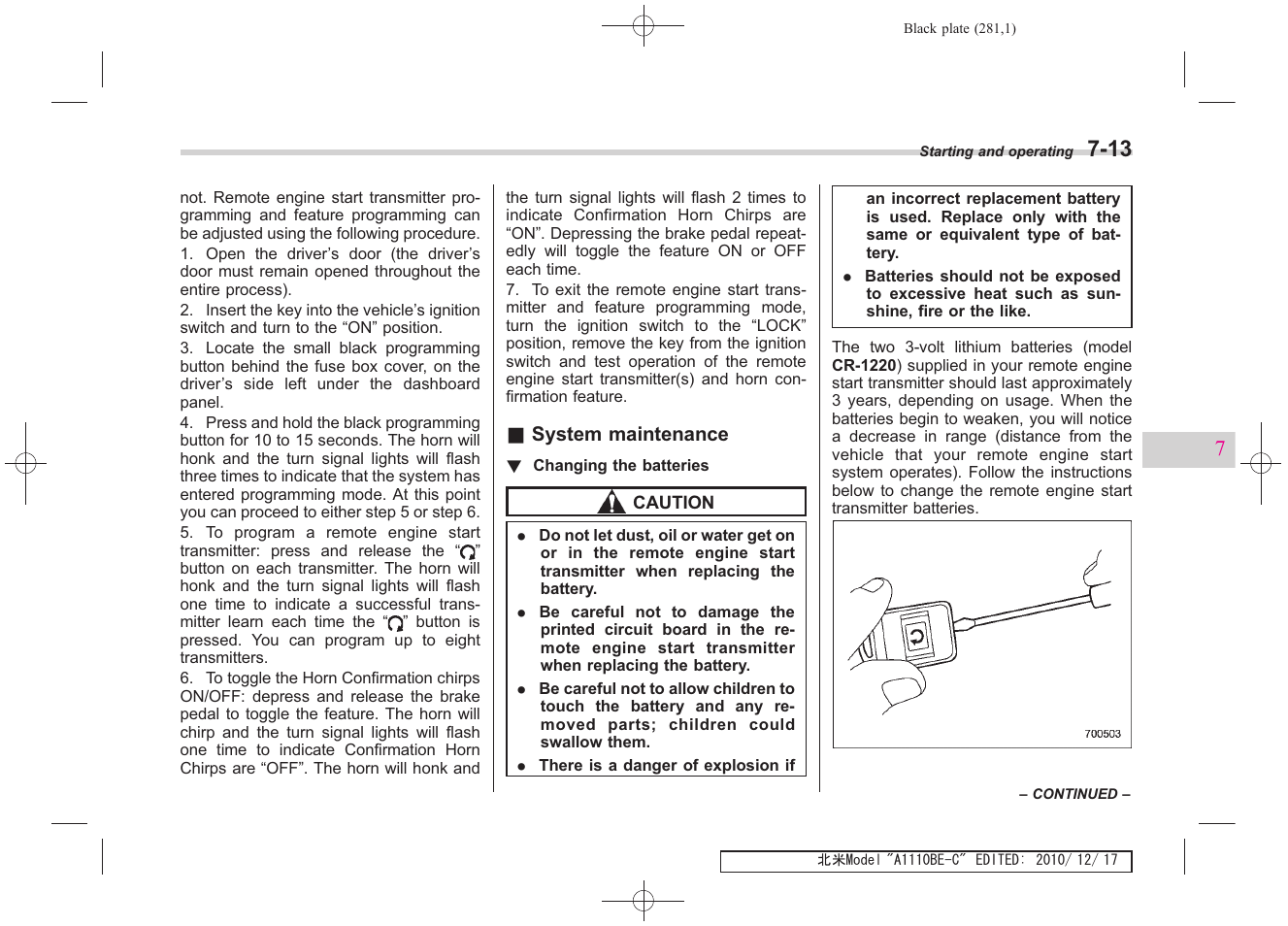 Subaru 2011 Impreza WRX User Manual | Page 277 / 459