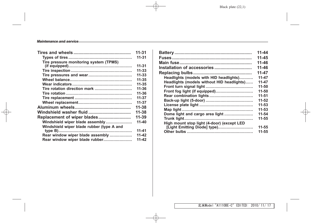 Subaru 2011 Impreza WRX User Manual | Page 356 / 459