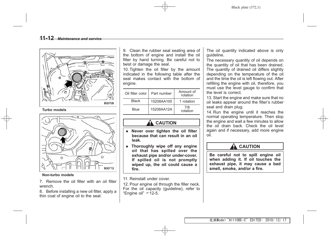 Subaru 2011 Impreza WRX User Manual | Page 366 / 459