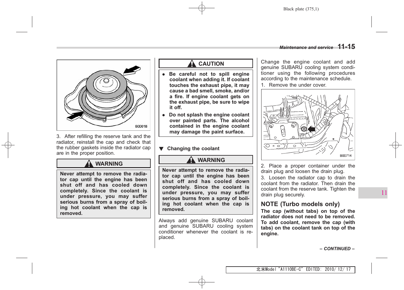 Subaru 2011 Impreza WRX User Manual | Page 369 / 459