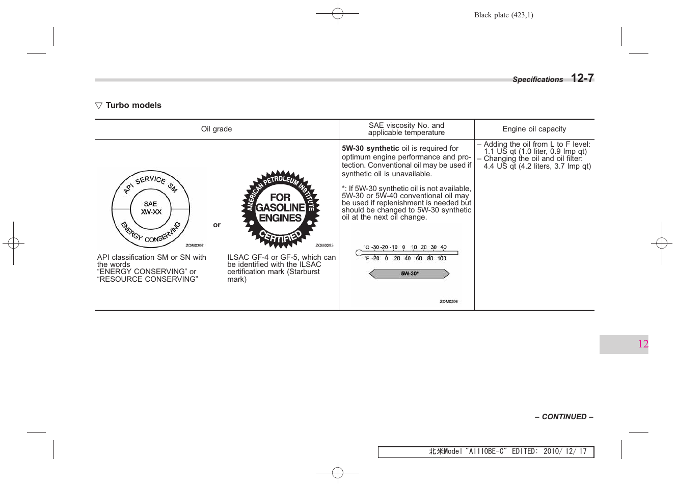 Subaru 2011 Impreza WRX User Manual | Page 417 / 459