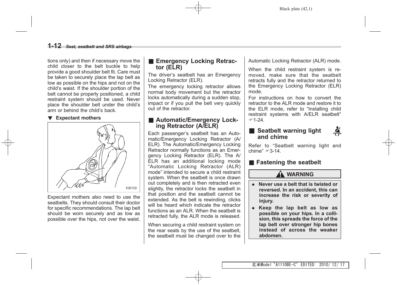 Subaru 2011 Impreza WRX User Manual | Page 44 / 459