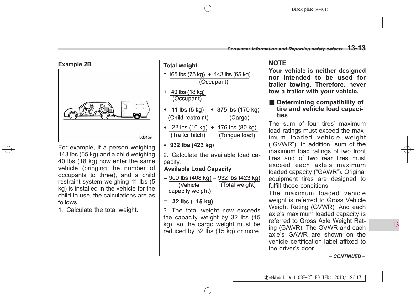 Subaru 2011 Impreza WRX User Manual | Page 443 / 459