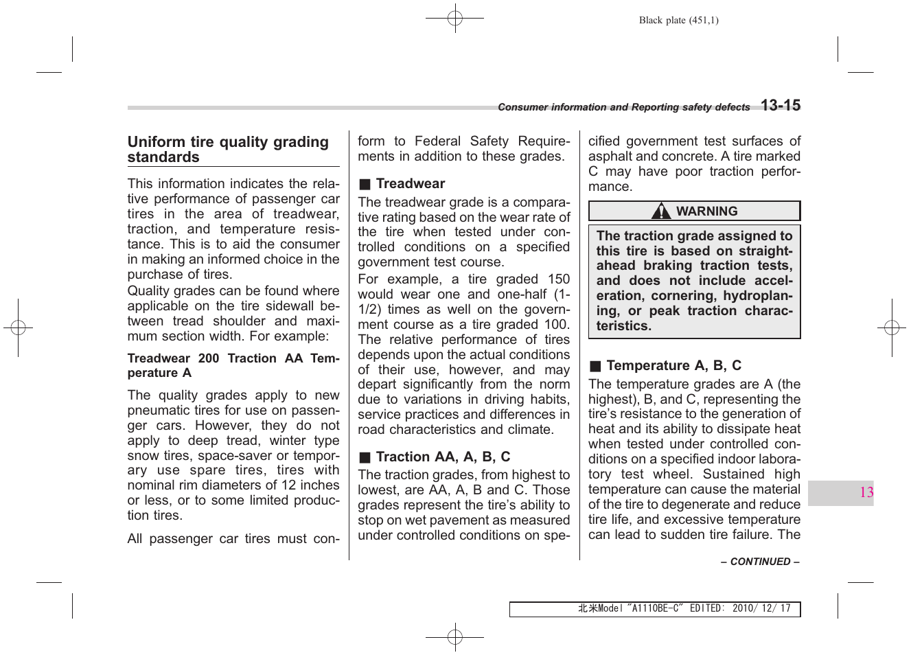 Subaru 2011 Impreza WRX User Manual | Page 445 / 459