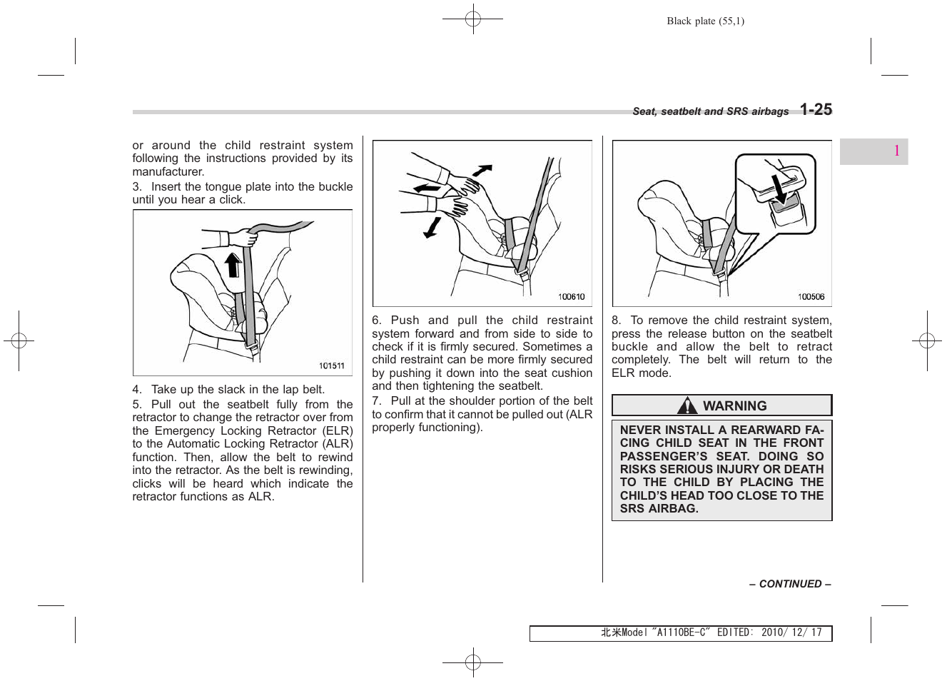 Subaru 2011 Impreza WRX User Manual | Page 57 / 459