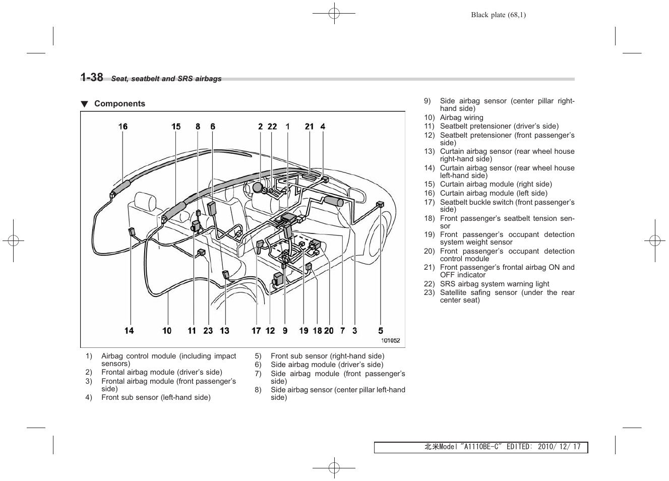 Subaru 2011 Impreza WRX User Manual | Page 70 / 459