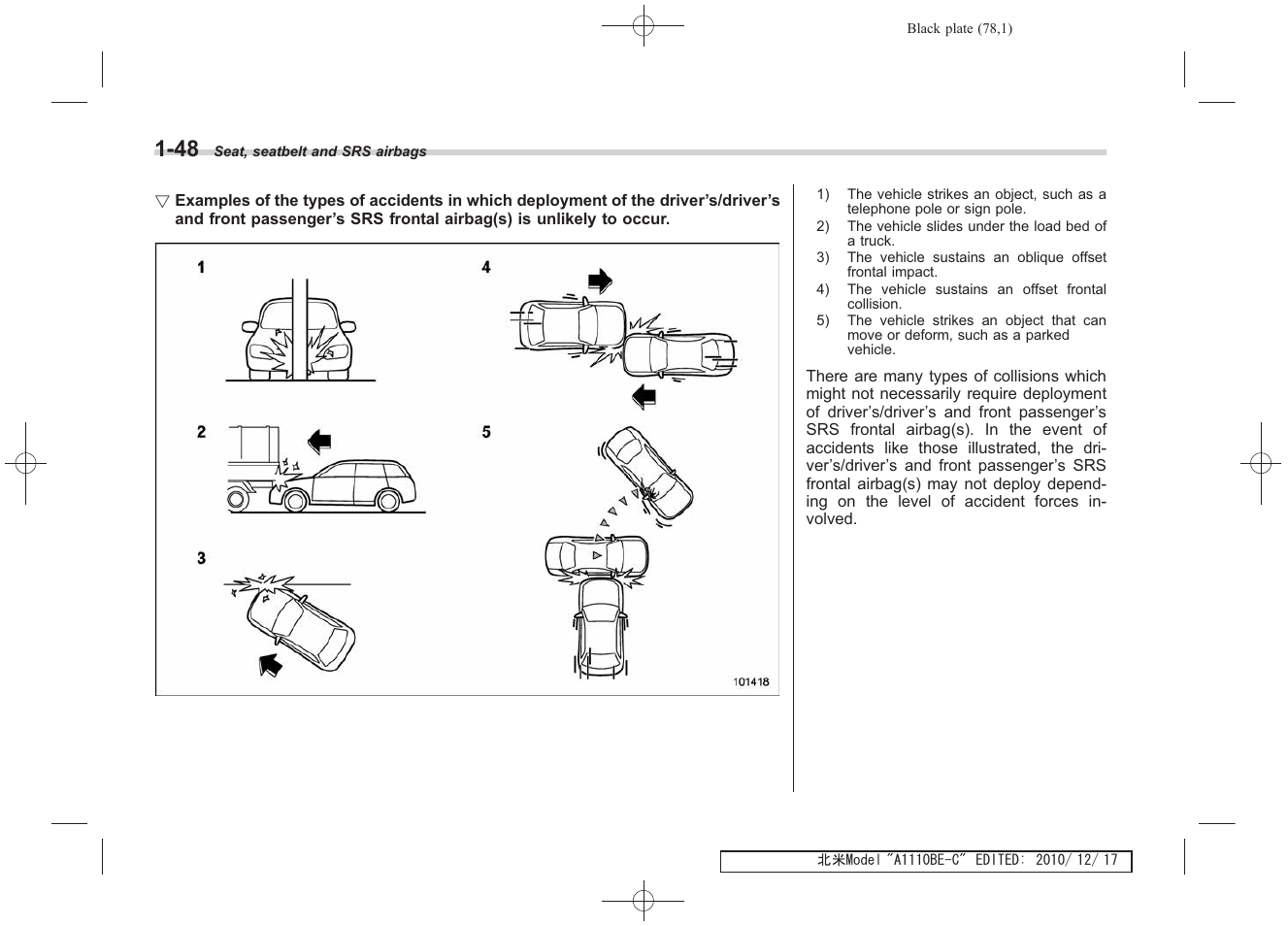 Subaru 2011 Impreza WRX User Manual | Page 80 / 459