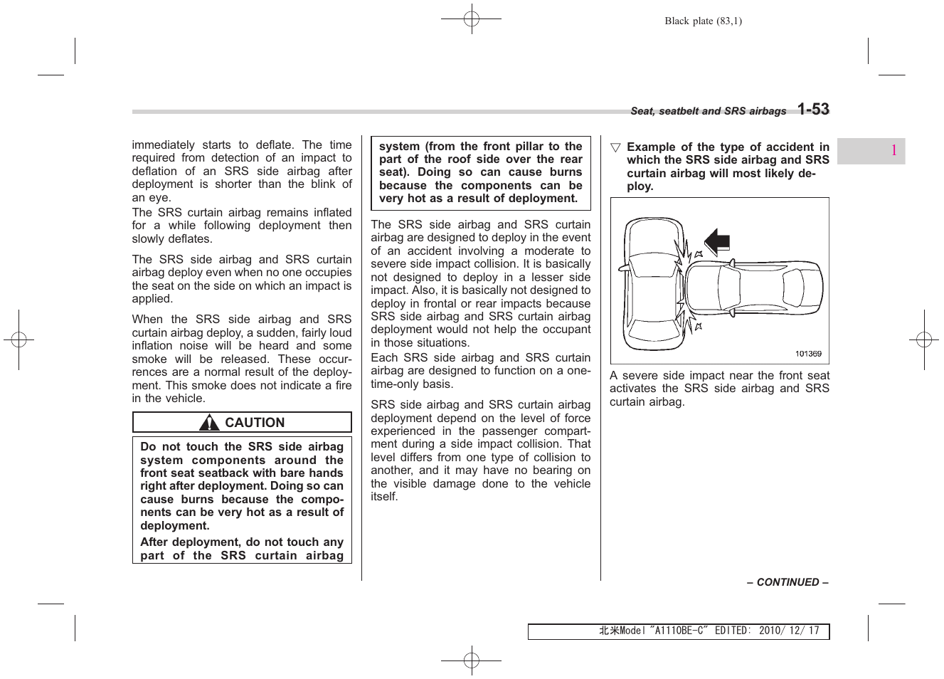 Subaru 2011 Impreza WRX User Manual | Page 85 / 459