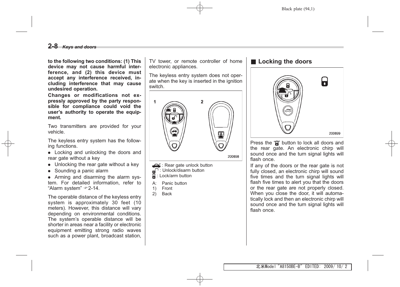 Subaru 2010 Forester User Manual | Page 105 / 414