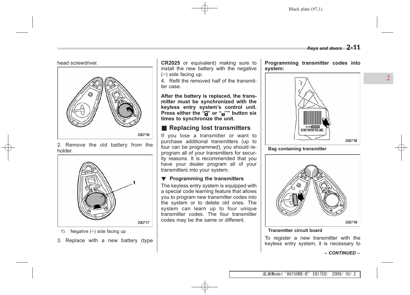 Subaru 2010 Forester User Manual | Page 108 / 414