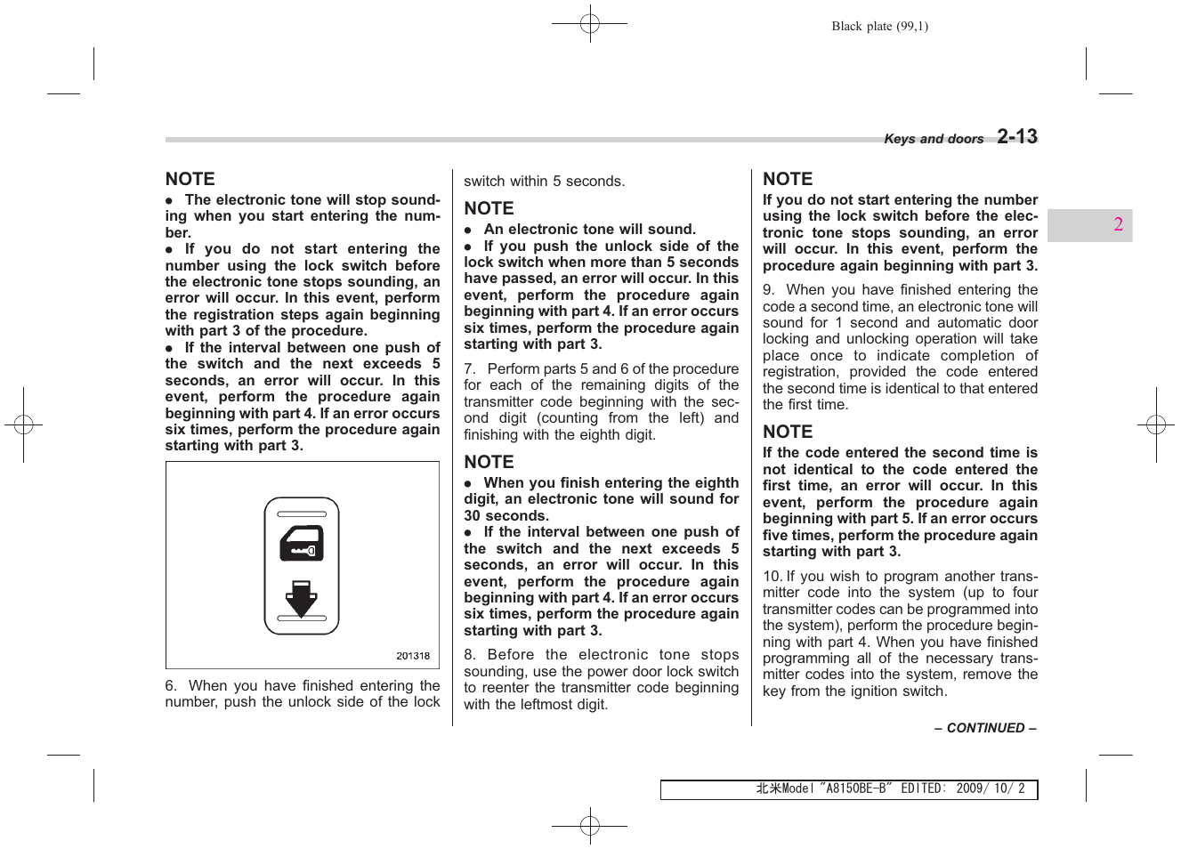 Subaru 2010 Forester User Manual | Page 110 / 414