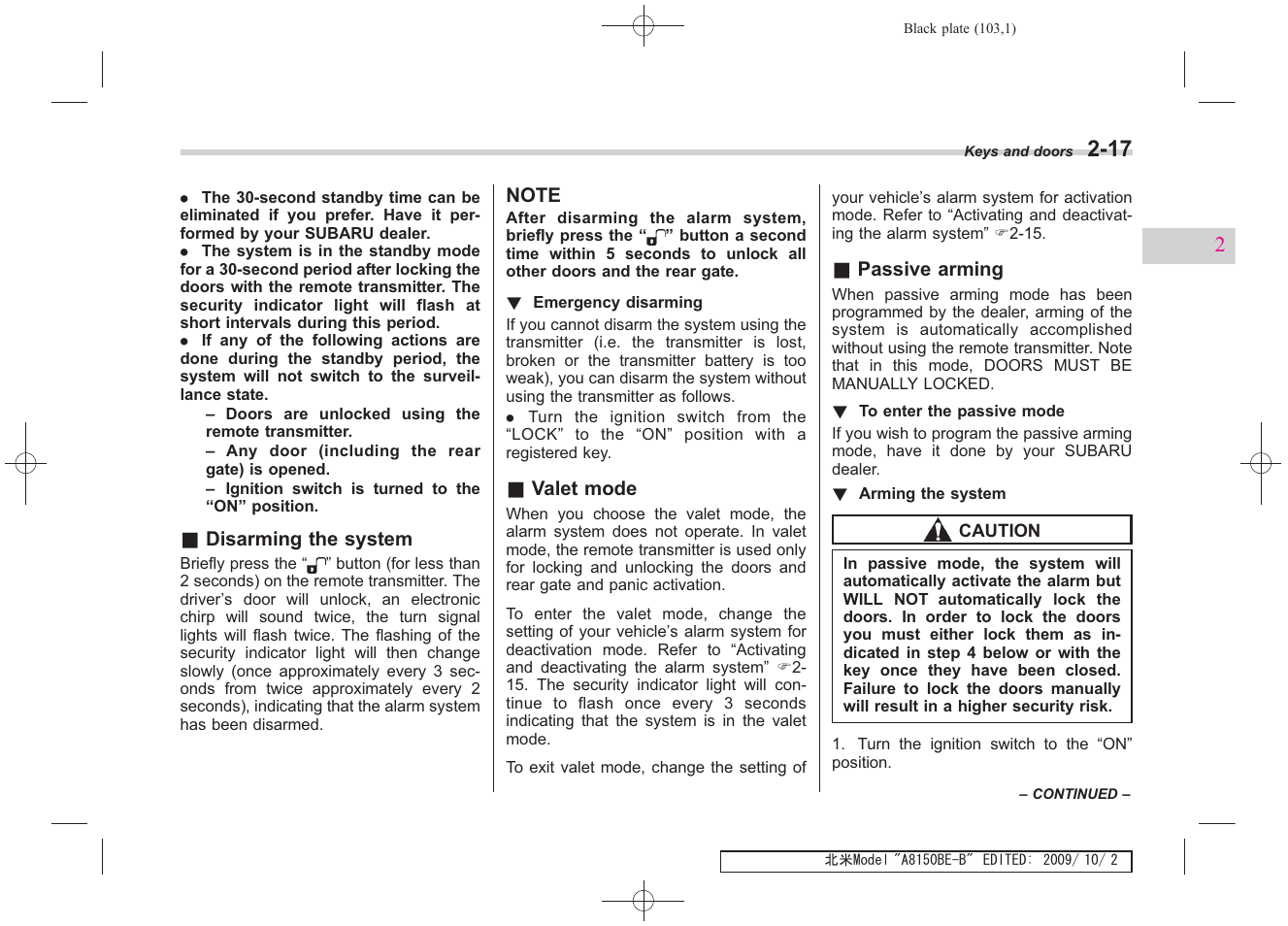 Subaru 2010 Forester User Manual | Page 114 / 414