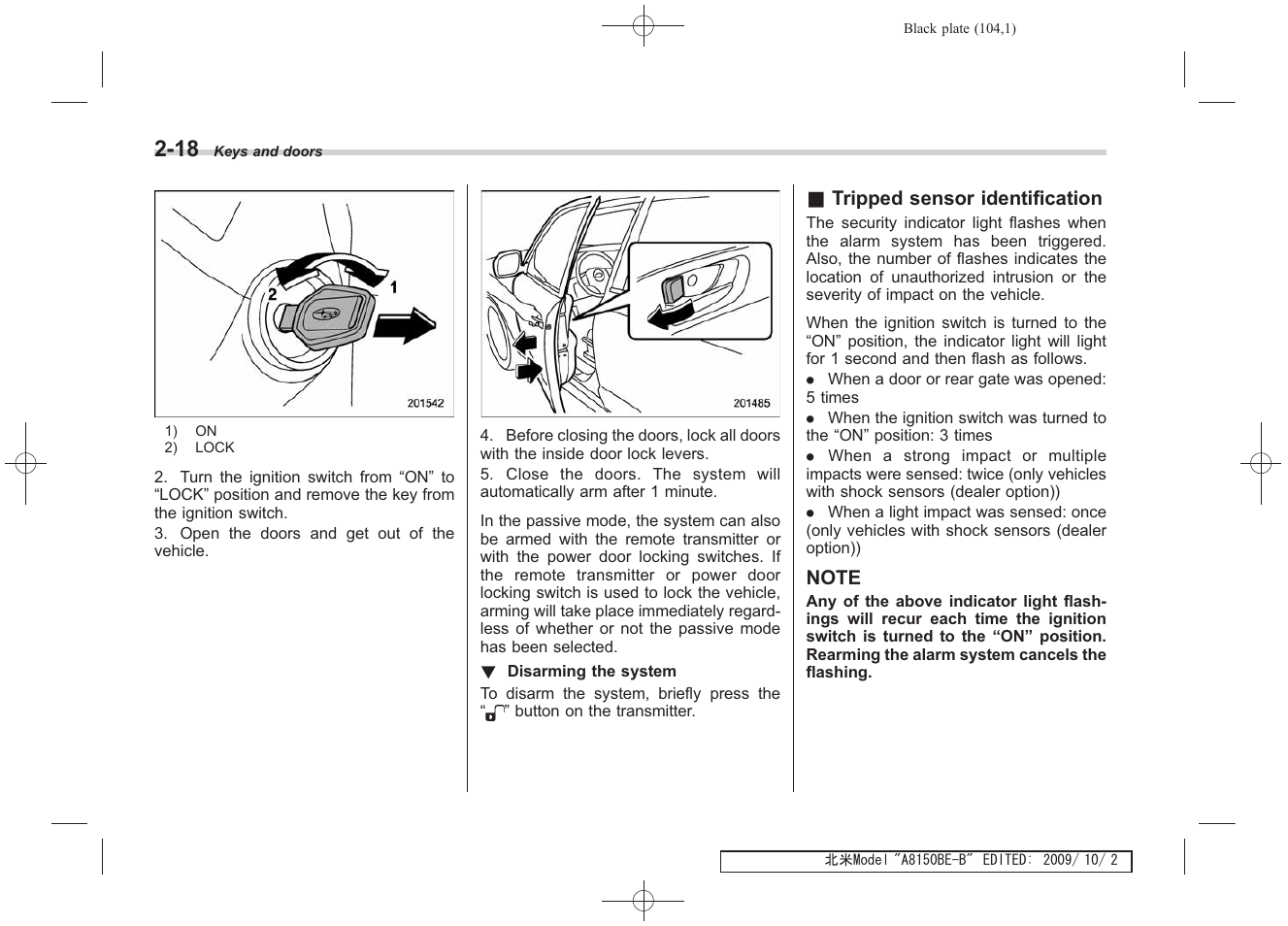 Subaru 2010 Forester User Manual | Page 115 / 414