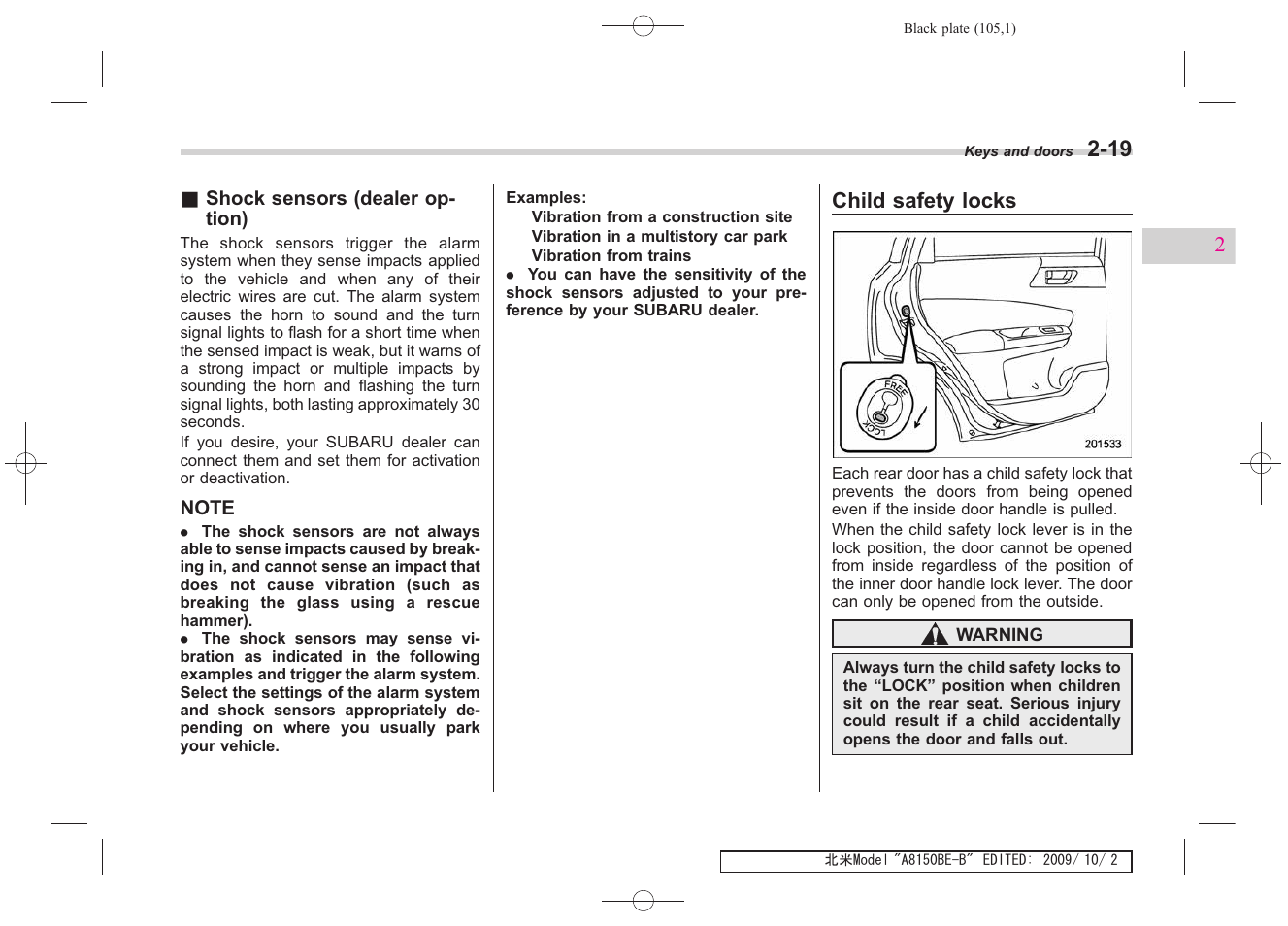 Subaru 2010 Forester User Manual | Page 116 / 414