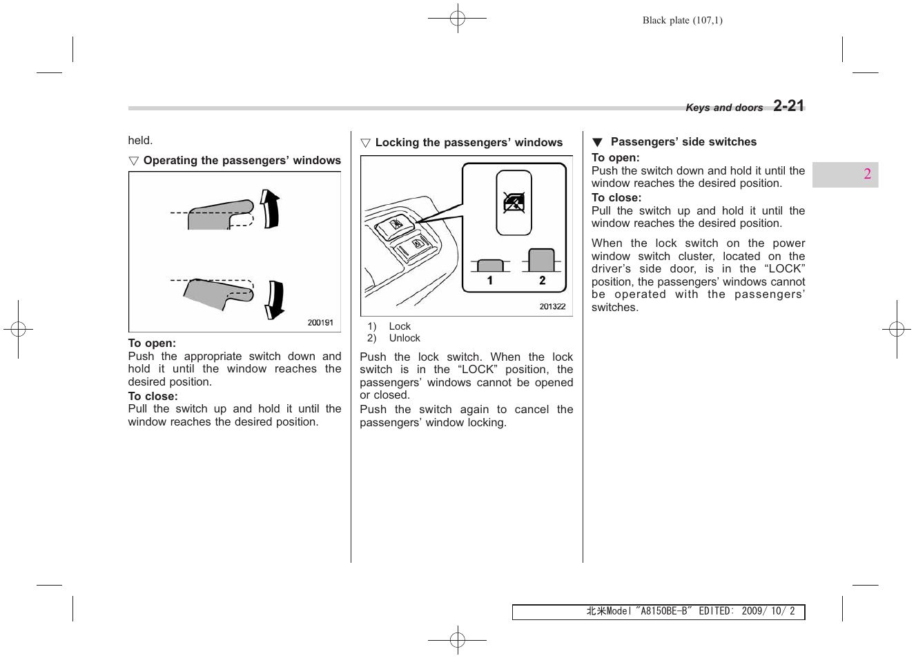 Subaru 2010 Forester User Manual | Page 118 / 414