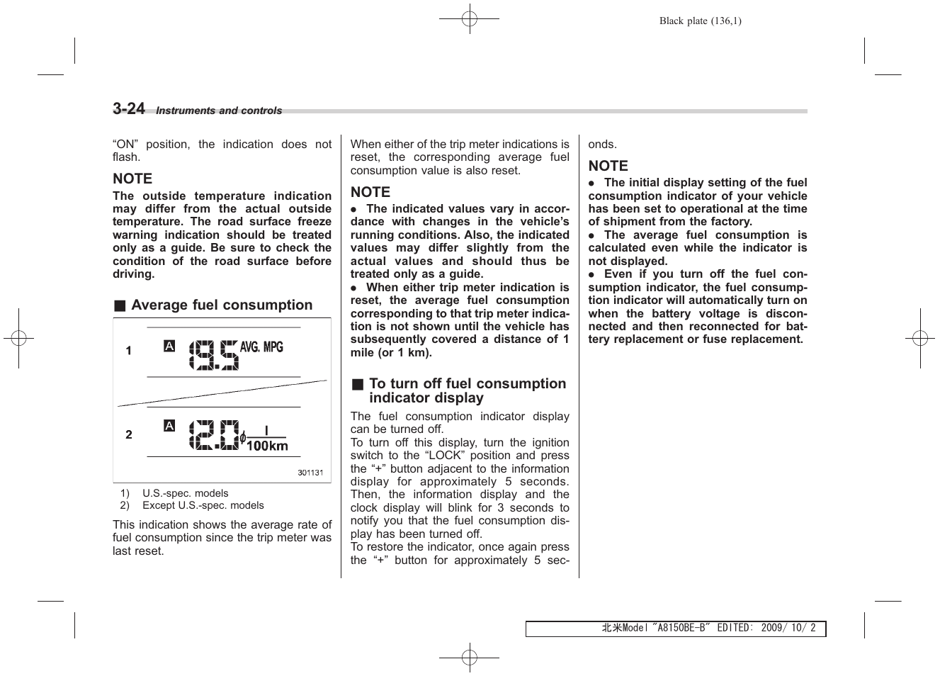 Subaru 2010 Forester User Manual | Page 147 / 414