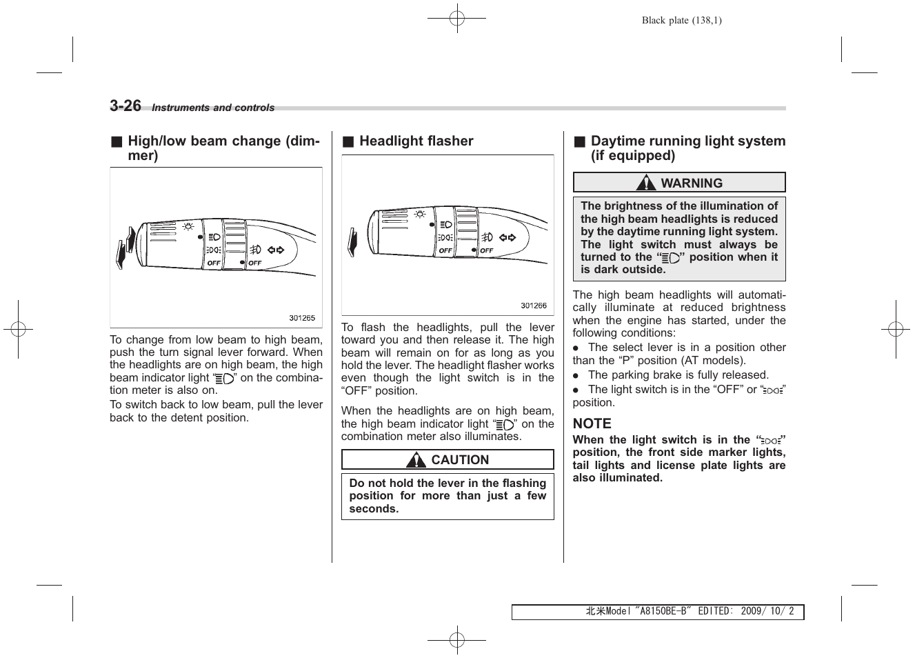 Subaru 2010 Forester User Manual | Page 149 / 414