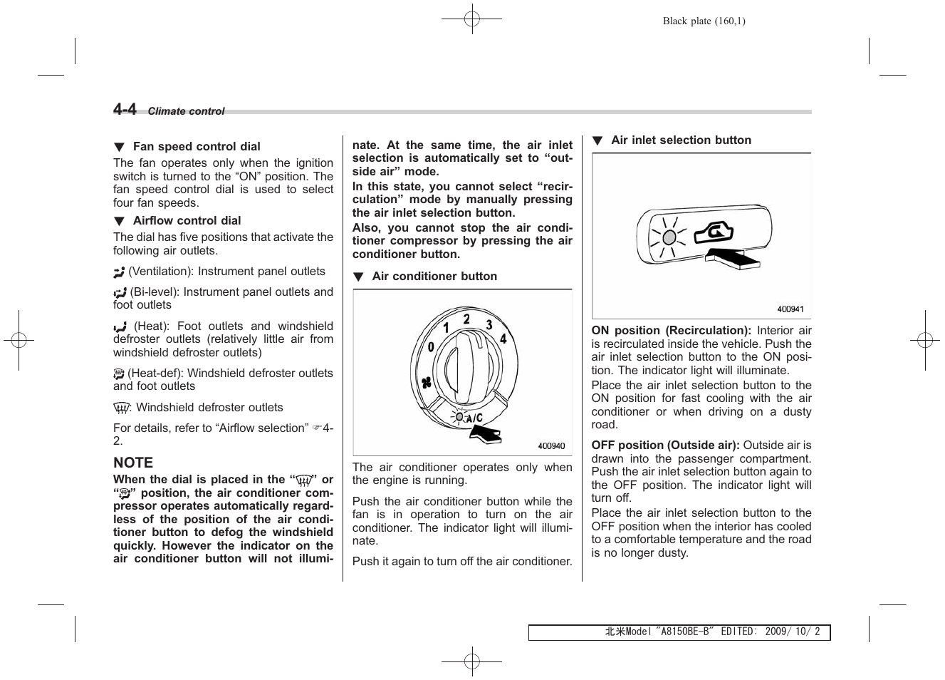 Subaru 2010 Forester User Manual | Page 171 / 414