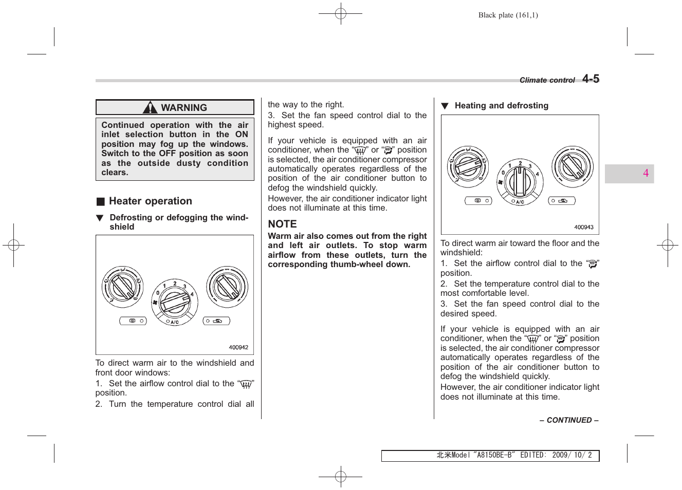 Subaru 2010 Forester User Manual | Page 172 / 414