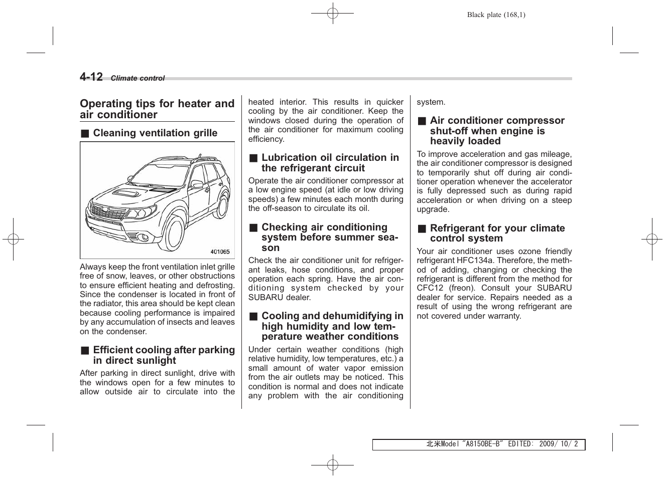 Subaru 2010 Forester User Manual | Page 179 / 414