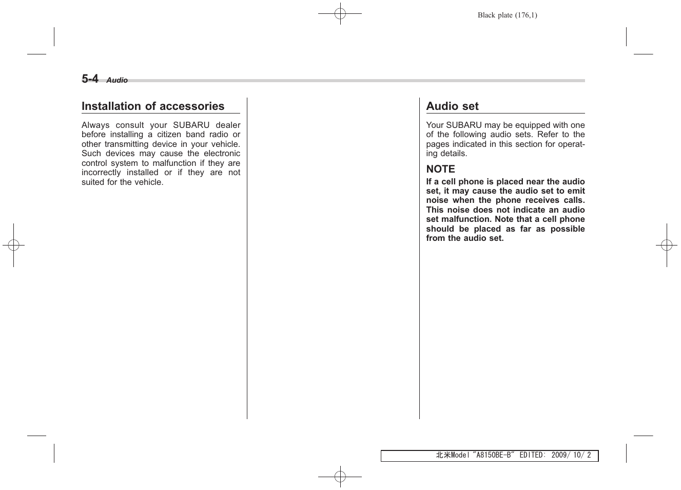 Subaru 2010 Forester User Manual | Page 187 / 414