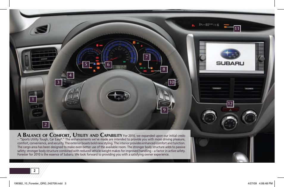 Subaru 2010 Forester User Manual | Page 2 / 414
