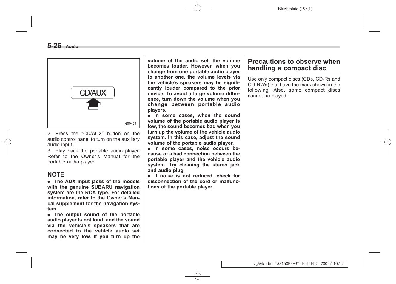 Subaru 2010 Forester User Manual | Page 209 / 414